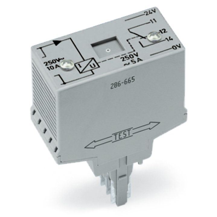 WAGO GmbH & Co. KG - Stromüberwachungsgerät Stromflussüberw.Baustein 286-665 1 A 10 A,lichtgrau