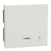 Merten - Abdeckung/Bedienelement für Installationsschalterprogramme Wippe Kontr.Fenster pws/gl 435919 Aufdruck Licht