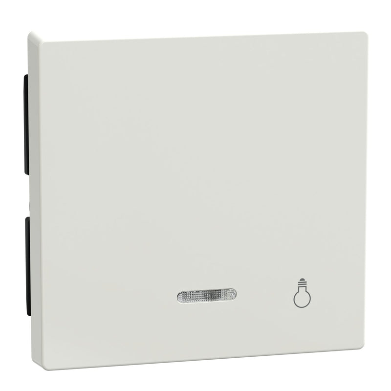 Merten - Abdeckung/Bedienelement für Installationsschalterprogramme Wippe Kontr.Fenster pws/gl 435919 Aufdruck Licht
