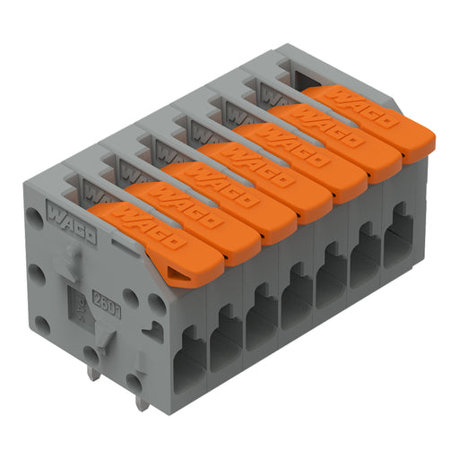 WAGO - Leiterplattenklemme 2601-1107 1,5mm²,gr − 70 Stück
