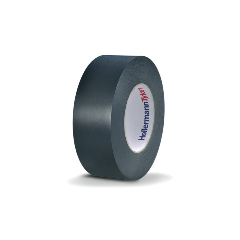 HellermannTyton - Klebeband PVC-Isolierband FLEX25-38x33 BK 38mmx33m, schwarz − 10 Stück