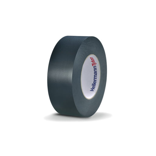 HellermannTyton - Klebeband PVC-Isolierband FLEX25-38x33 BK 38mmx33m, schwarz − 10 Stück