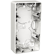Elso - Aufputzgehäuse für Unterputzgerät Aufputzgehäuse 2-fach 35mm WDE002362 Exxact weiss