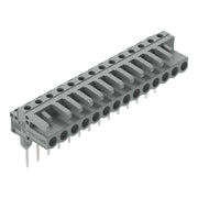 WAGO - Ein- und mehrpolige Klemmenleiste Federleiste f. Reihenklem. 232-244/005-000 0,6x1,abgewinkelt,gr − 25 Stück