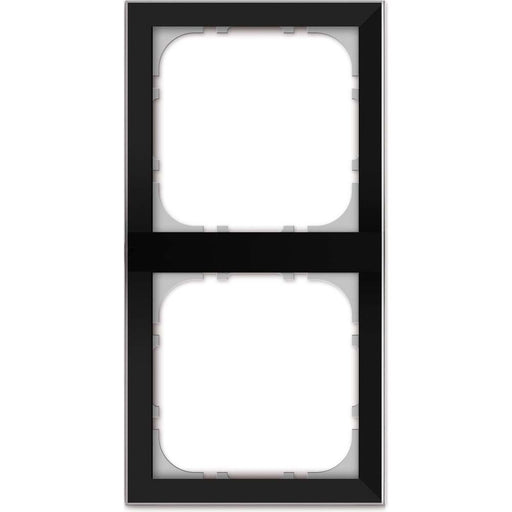 Issendorff - Abdeckrahmen Glasrahmen 2-fach LCN - GS55-2B sw 3mm Glasstärke