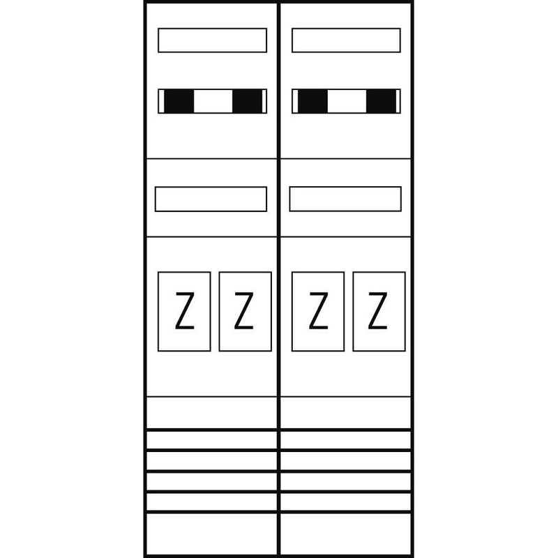 ABN - Zählerfeld Zählerplatz EZ27240 eHZ 4Z