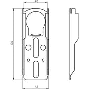 DELTA DORE - Zubehör/Ersatzteile für Tor-/Rollladenantriebe Gegenlager 4020 f. Fertigkasten