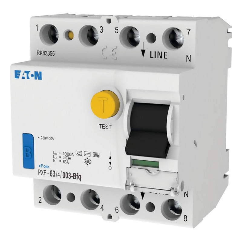 Eaton - Fehlerstrom-Schutzschalter FI-Schalter PXF-63/4/003-Bfq 63A, 4p, 30mA