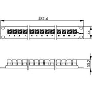 Telegärtner - Patchpanel Kupfer 19Z-Durchführungspanel 100007008 Cat.6 m.24xUMJ-Kupp