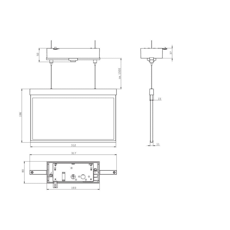 RP-Technik - Sicherheitsleuchte LED-Rettungszeichenleuchte AXDT009ML-E ZB + ML