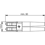 Telegärtner - LWL-Steckverbinder LC DUPLEX STECKER SM 100007100 KERAMIK,KABELMONTAGE