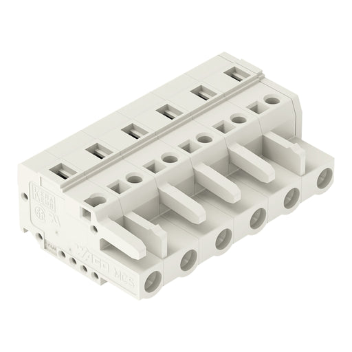 WAGO - Kabelsteckverbinder für Leiterplattensteckverbinder 1-Leiter-Federleiste 721-206/026-000 CAGECLAMP 2,5mm²,lgr − 50 Stück