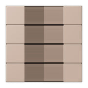 Jung - Abdeckung/Bedienelement für Installationsschalterprogramme Tastensatz 4fach LC 504 TSA 240 ombre brulee claire