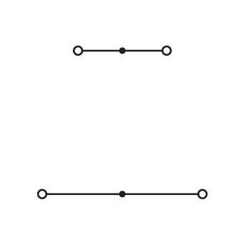 WAGO - Durchgangs-Reihenklemme Doppelstockklemme 280-533 0,08-2,5 20A gr/bl − 50 Stück