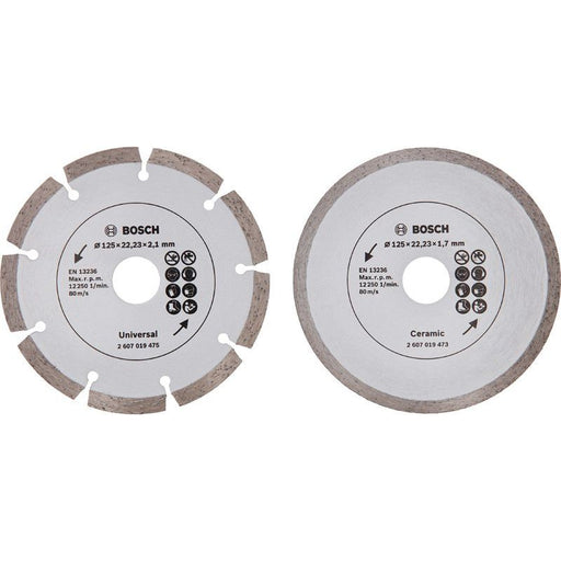 Bosch - Trenn-/Schleifscheibe Diamanttrennscheibe für 2607019484 Fliesen und