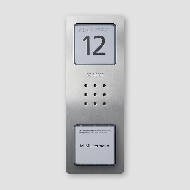 Siedle&Söhne - Türstation für Türkommunikation Audio-Türstation CA 812-1 E Edelstahl gebürstet