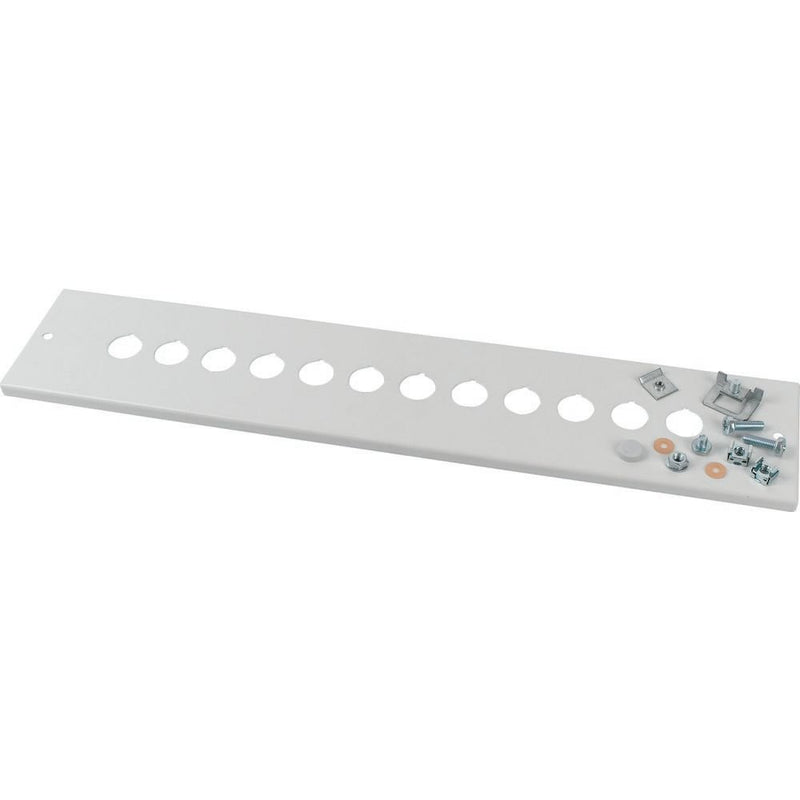 Eaton - Frontplatte (Schaltschrank) Frontblende +Einbausatz XME0406CI 12xRMQ grau