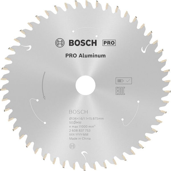 Bosch - Kreissägeblatt PRO Aluminium cordless 2608837753 Kreissägeblatt 136 x