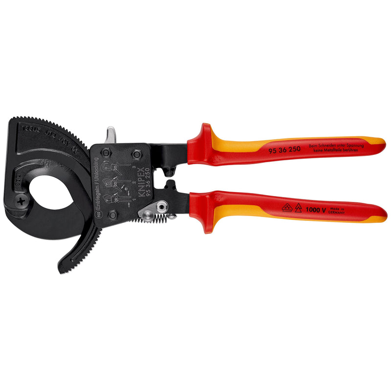 Knipex - Kabelschere Kabelschneider 95 36 250 isoliert, 250mm