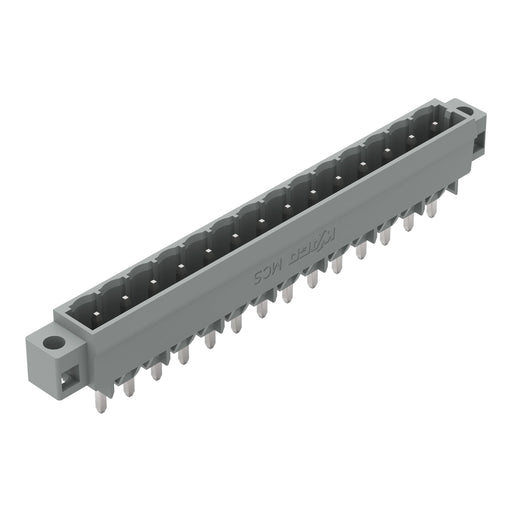 WAGO - Leiterplattensteckverbinder THT-Stiftleiste Lötstift 231-174/040-000 1,2x1,2,gerade,grau − 50 Stück