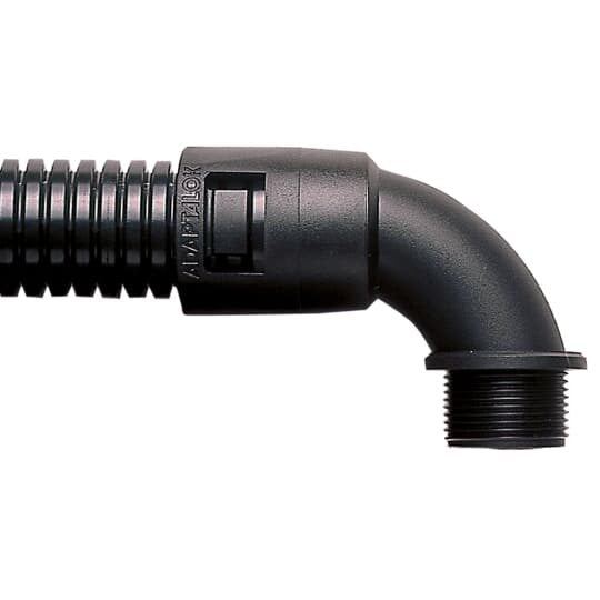 ABB Stotz S&J T&B - Kunststoff-Wellschlauch-Verschraubung Verschraubung AL42/M40/C90/BL mit 90° Bogen sw PA − 2 Stück