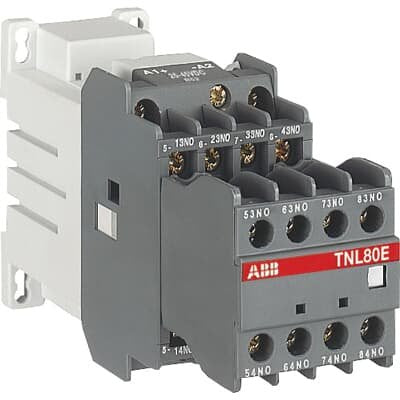 ABB Stotz S&J - Leistungsschütz zum Schalten von Gleichstrom Hilfsschütz TNL80E 17-32V DC 17-32V DC, 8S