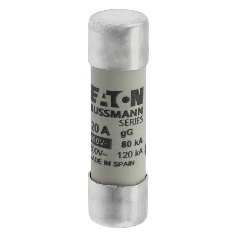 Eaton - Zylindrische Sicherung Sicherungseinsatz Nieders. CYLINDRICA#C14G20 20A AC 690V 80kA − 10 Stück