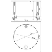 DEHN - Zubehör/Ersatzteile für Erdung und Blitzschutz UF-Trennstellenkasten NIRO UFTSK200X200X105 V2A 200x200x105mm
