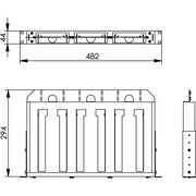 Telegärtner - Patchpanel LWL 19Z LWL-Rangierverteiler 100021750 f. 3xModul 3HE/7TE