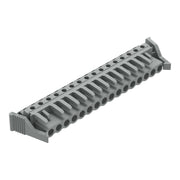 WAGO - Leiterplattensteckverbinder THT-Federleiste abgewink. 232-246/039-000 Rastermaß 5mm,grau − 10 Stück