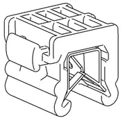HellermannTyton - Kabelbinder Befestigungsbinder T50ROSEC23-MC5-BK-D1 − 500 Stück
