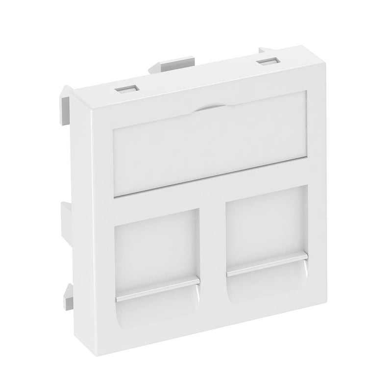 OBO Bettermann - Einsatz/Abdeckung für Kommunikationstechnik Datentechnikträger DTG-2RM RW1 45x45mm rws