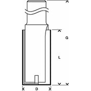 Bosch - Fräser Nutfräser Expert for Wood, 2608629392 Carbide 8 mm D1 10