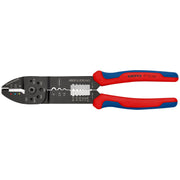 Knipex - Presswerkzeug Kabelschuhe/Verbinder, Aderendhülsen, Schirmanschluss Crimpzange 97 32 240 SB sw lack., 240mm
