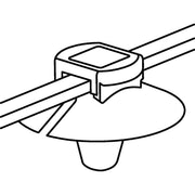 HellermannTyton - Kabelbinder Befestigungsbinder 156-01146(100) 145x3,4 mm 2tlg. − 100 Stück