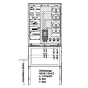 GSAB Elektrotechnik - Anschlussschrank NA-Schutzschrank 1S1000AR200kW2LSL2 200kW 1000x805x320