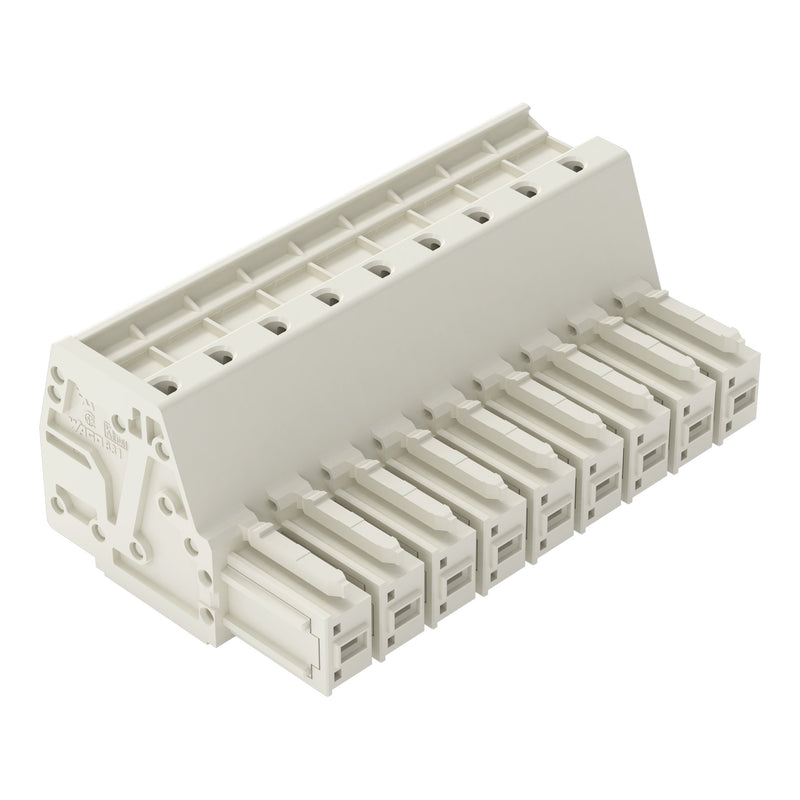 WAGO - Ein- und mehrpolige Klemmenleiste 1-Leiter-Federleiste 831-3109 CAGECLAMP,10mm²,lgr − 12 Stück