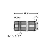 Turck - Rundsteckverbinder, feldkonfektionierbar (Industriesteckverbinder) Kupplung HA8141-16