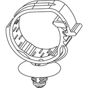HellermannTyton - Befestigungsklammer Befestigungselement 151-01078(1300) mit Tannenbaumfuß − 1300 Stück