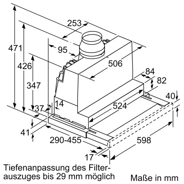 Bosch - Dunstabzugshaube Flachschirmhaube DFR067A52 Serie4