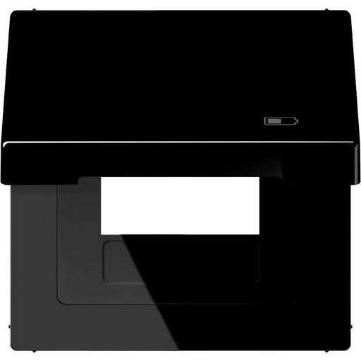 Jung - Abdeckrahmen Klappdeckel LS 990 BFKL USB SW Symbol USB-Ladegerät