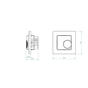 Eberle Controls - Raumthermostat/Uhrenthermostat Raumtemperaturregler RTR-E 8001-50 UP, Öffner, 230V