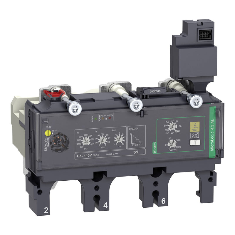 Schneider Electric - Auslöseblock für Leistungsschalter Elektron. Auslösegerät C6334A570 MicroLogic 4.3AL