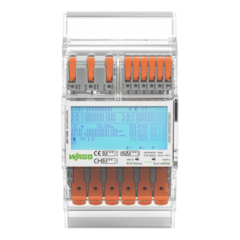 WAGO - Bussystem-Energiemanagement Energiezähler MID 879-3001 Direktanschluss,65A
