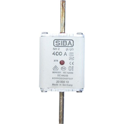 Siba - Messersicherung NH-Sicherungseinsatz 2000413.224 224A NH2/0 gG 500V − 3 Stück