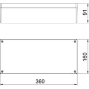 OBO Bettermann - Leergehäuse Aluminiumleergehäuse Mx 361609 CR3 Oberfl. beschichtbar