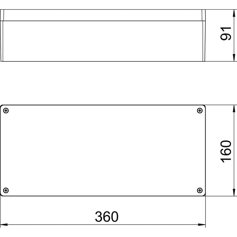 OBO Bettermann - Leergehäuse Aluminiumleergehäuse Mx 361609 CR3 Oberfl. beschichtbar