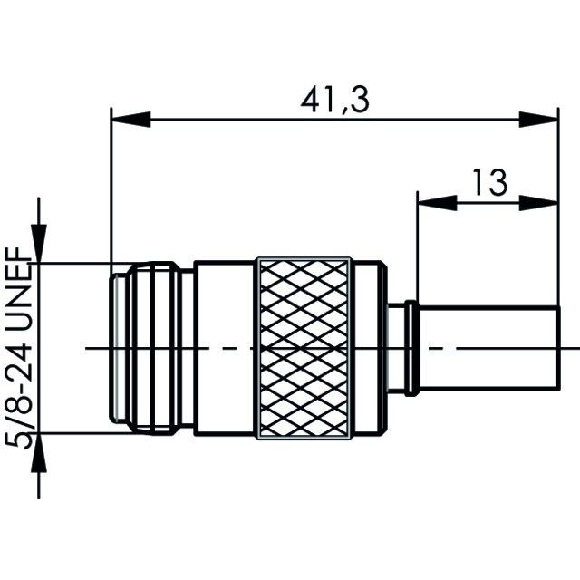 Telegärtner - Koax-Steckverbinder N-Kabelbuchse cr/cr 50Ohm 100024054 G30 (1.5/3.8)