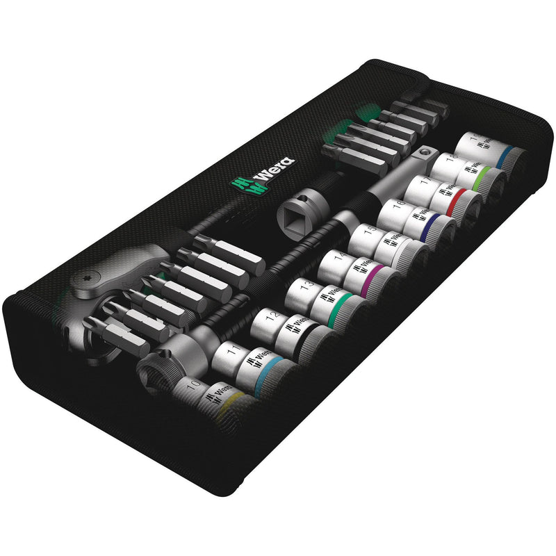 Wera - Steckschlüsselset Zyklop Speed-Knarrensatz 004076 1/2"-Antrieb 28-tlg