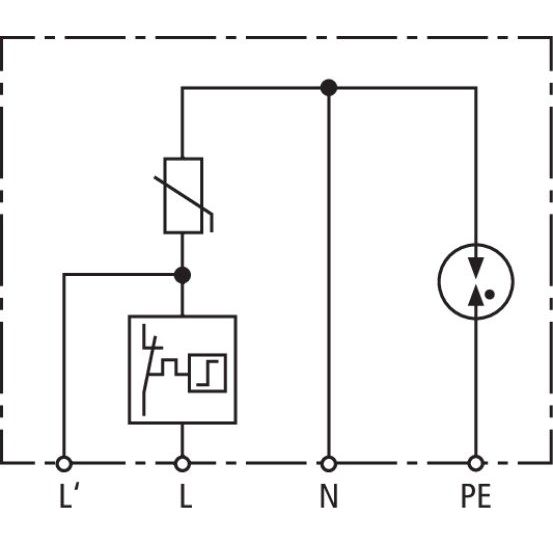 DEHN - Überspannungsableiter für Energietechnik/Stromversorgung Überspannungsableiter DCOR L 2P 275 SO LTG Typ 2 DEHNcord, 2-p